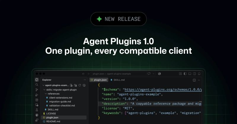 GitHub Copilot interface showing agent plugin and developer workflow controls.