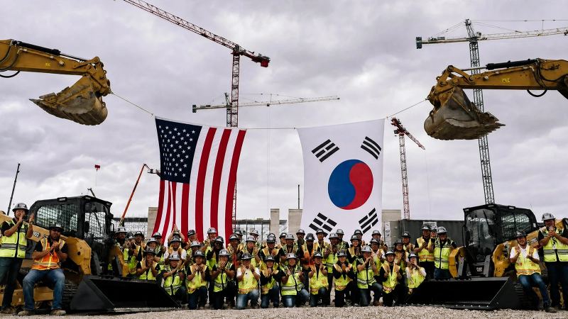 SK hynix's Indiana fab groundbreaking presentation.