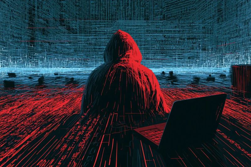 Abstract digital visualization of cryptographic blockchain transaction verification lines under sidechain security audit.