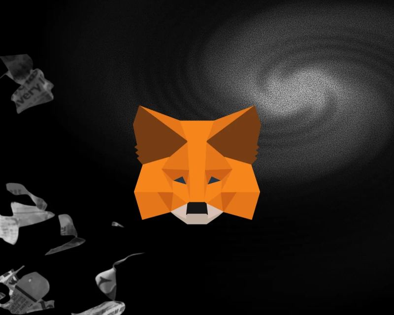 MetaMask iconic fox emblem and Web3 decentralized wallet interface.