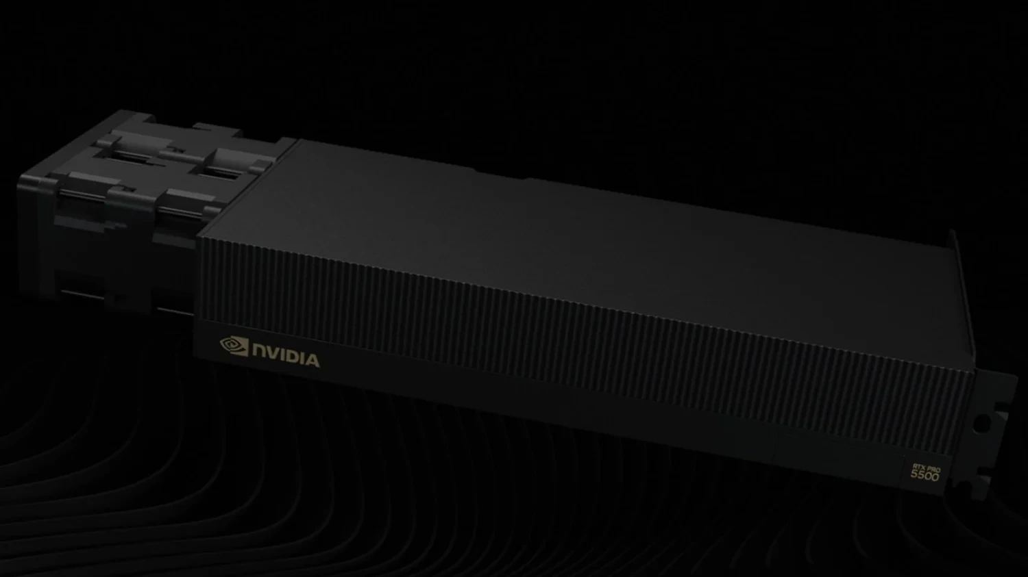 NVIDIA RTX PRO 5500 Blackwell workstation graphics accelerator card exterior design