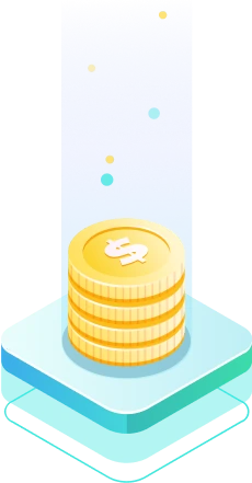 Graphic visualization of digital currency coins and cross-border commercial receivables financing