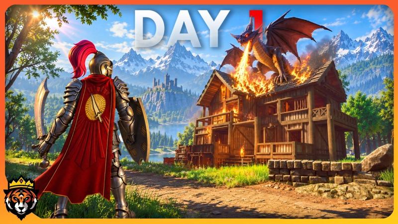 Official cinematic launch trailer showcasing Dragonwilds 1.0 dragon combat, wilderness exploration,