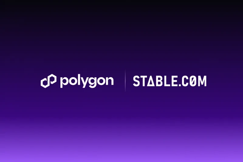 Hero promotional visual illustrating Stable.com and Polygon Open Money Stack direct self-custodial bank transfers.
