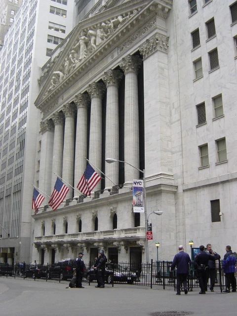 Financial market security entrance representing institutional capital and rating agency integration with decentralized protocol security