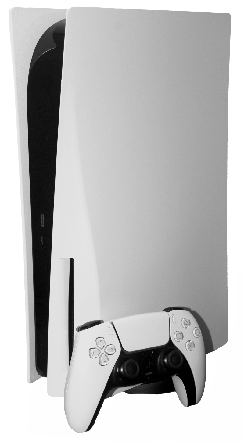 PlayStation 5 console and wireless controller highlighting hardware industrial design and system architecture capabilities