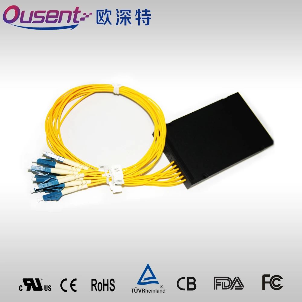 Optical transceiver hardware module representing high-speed fiber interconnects