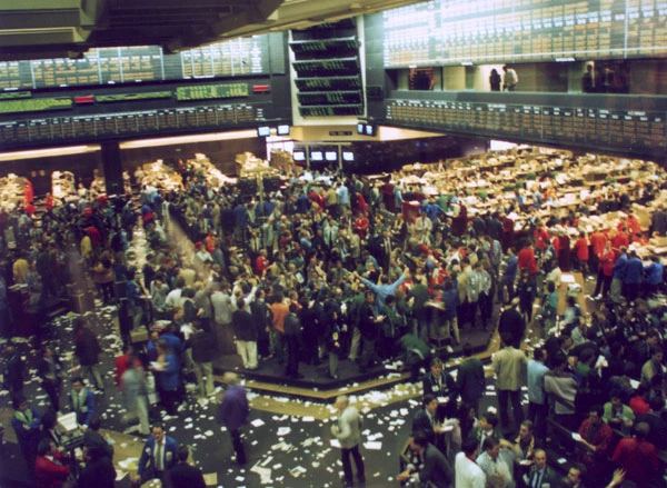 The Chicago Board of Trade building in the financial district, headquarters for major futures and derivatives exchange operations.