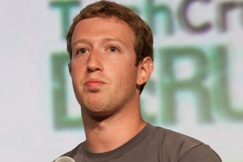 Mark Zuckerberg speaking on stage at a major technology industry conference