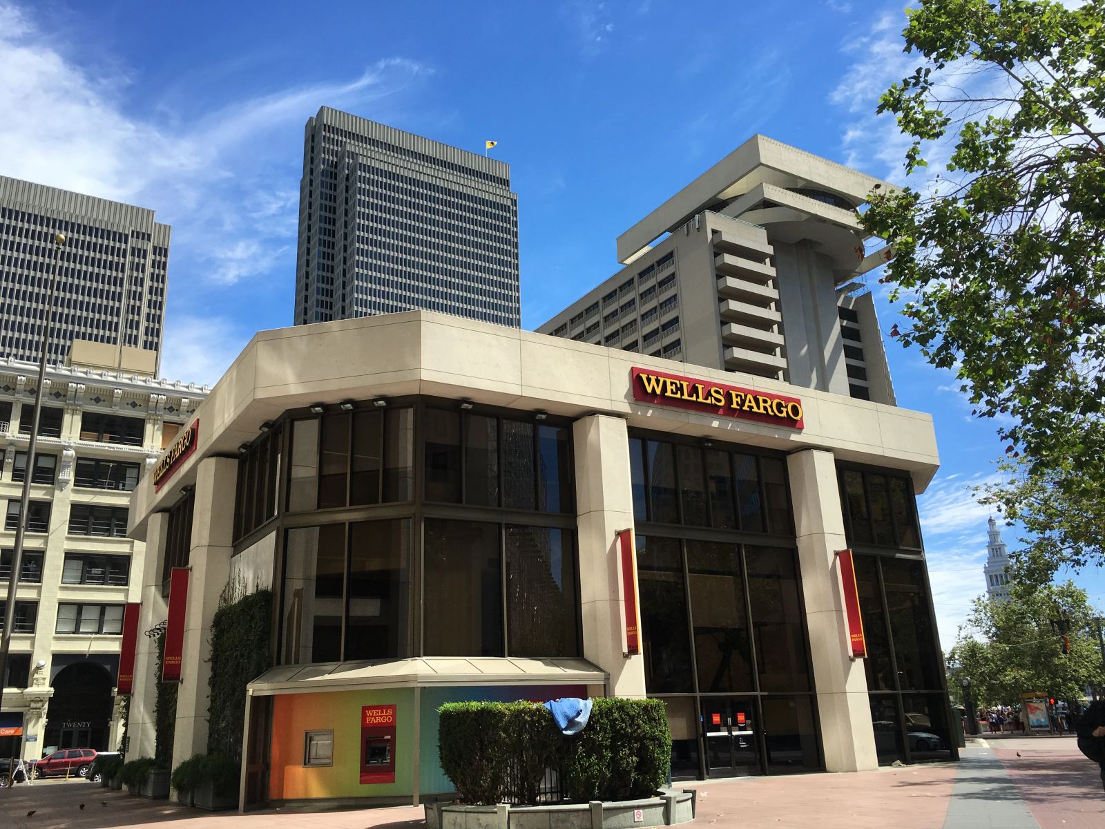 Wells Fargo corporate headquarters office complex in the financial district of San Francisco