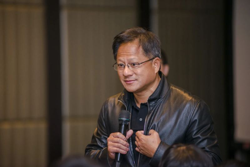NVIDIA Chief Executive Officer Jensen Huang detailing accelerated computing compiler toolchains