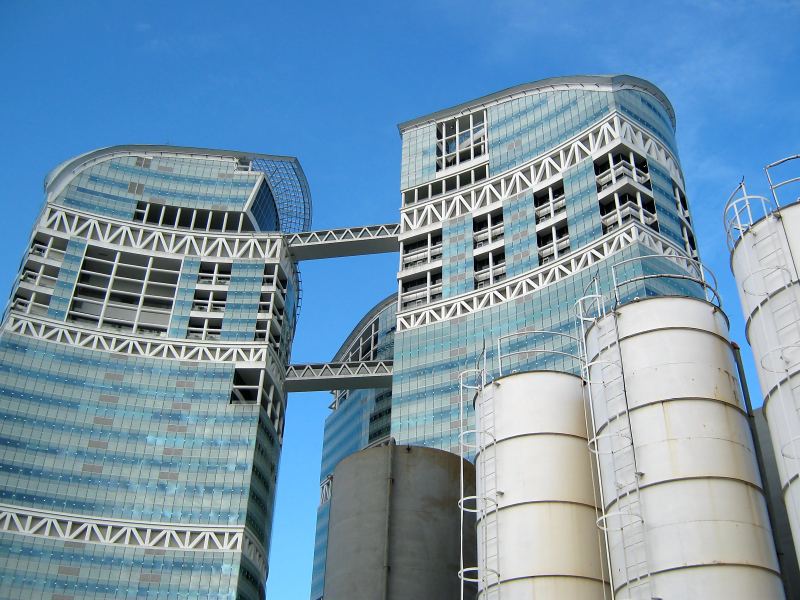 Fusionopolis research complex in one-north Singapore housing A*STAR Institute of Microelectronics semiconductor laboratories