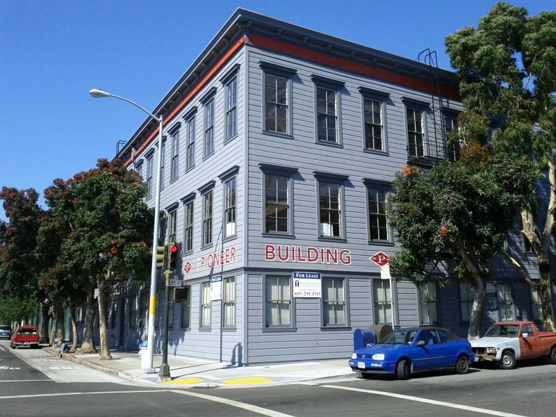 Historic Pioneer Building in San Francisco housing OpenAI corporate and frontier research headquarters