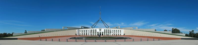 Parliament House in Canberra Australia where the Senate committee investigating autonomous AI security is holding formal hearings
