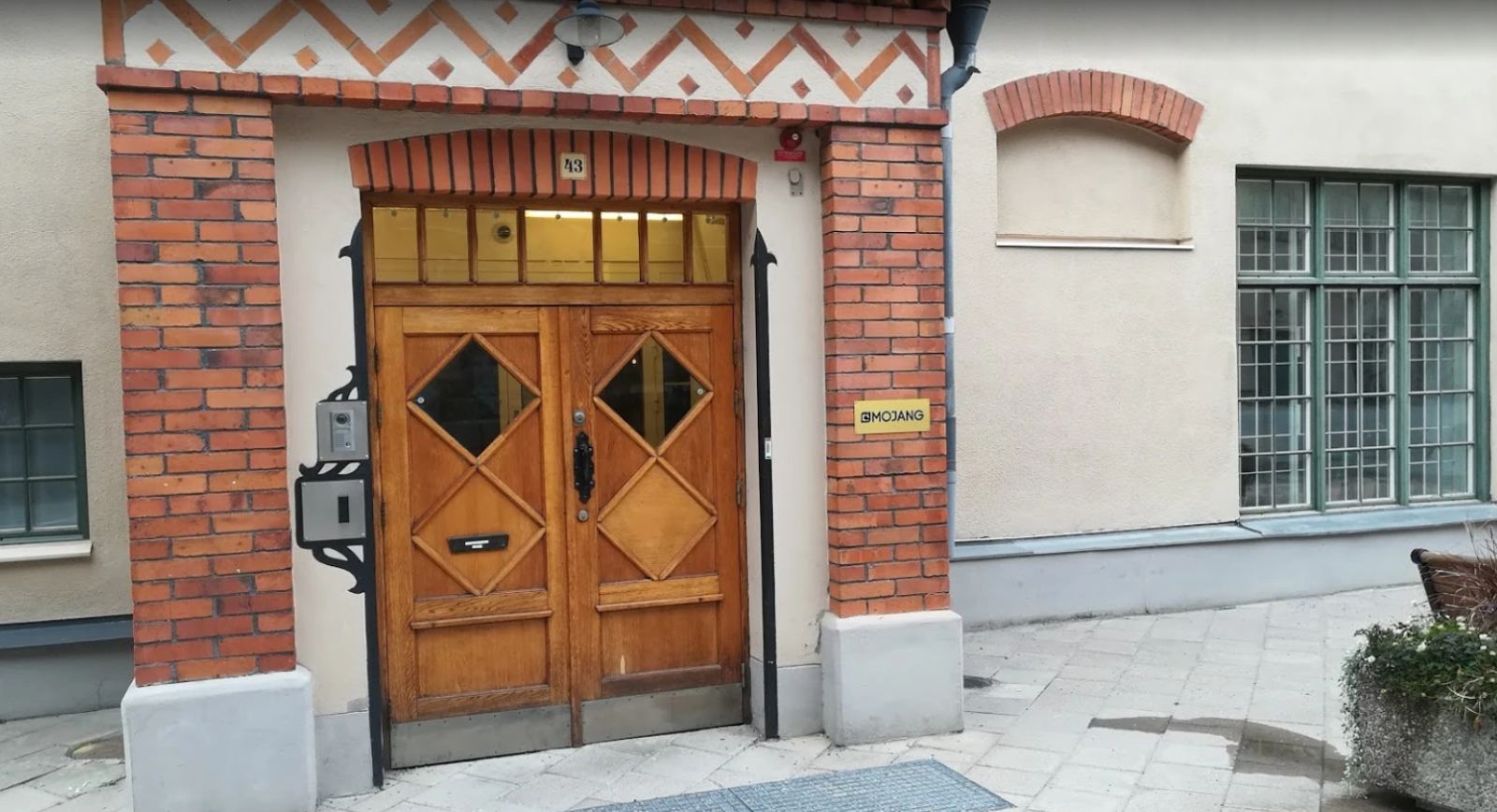 The historic building at Söder Mälarstrand in Stockholm where Mojang Studios maintains its principal video game development studios