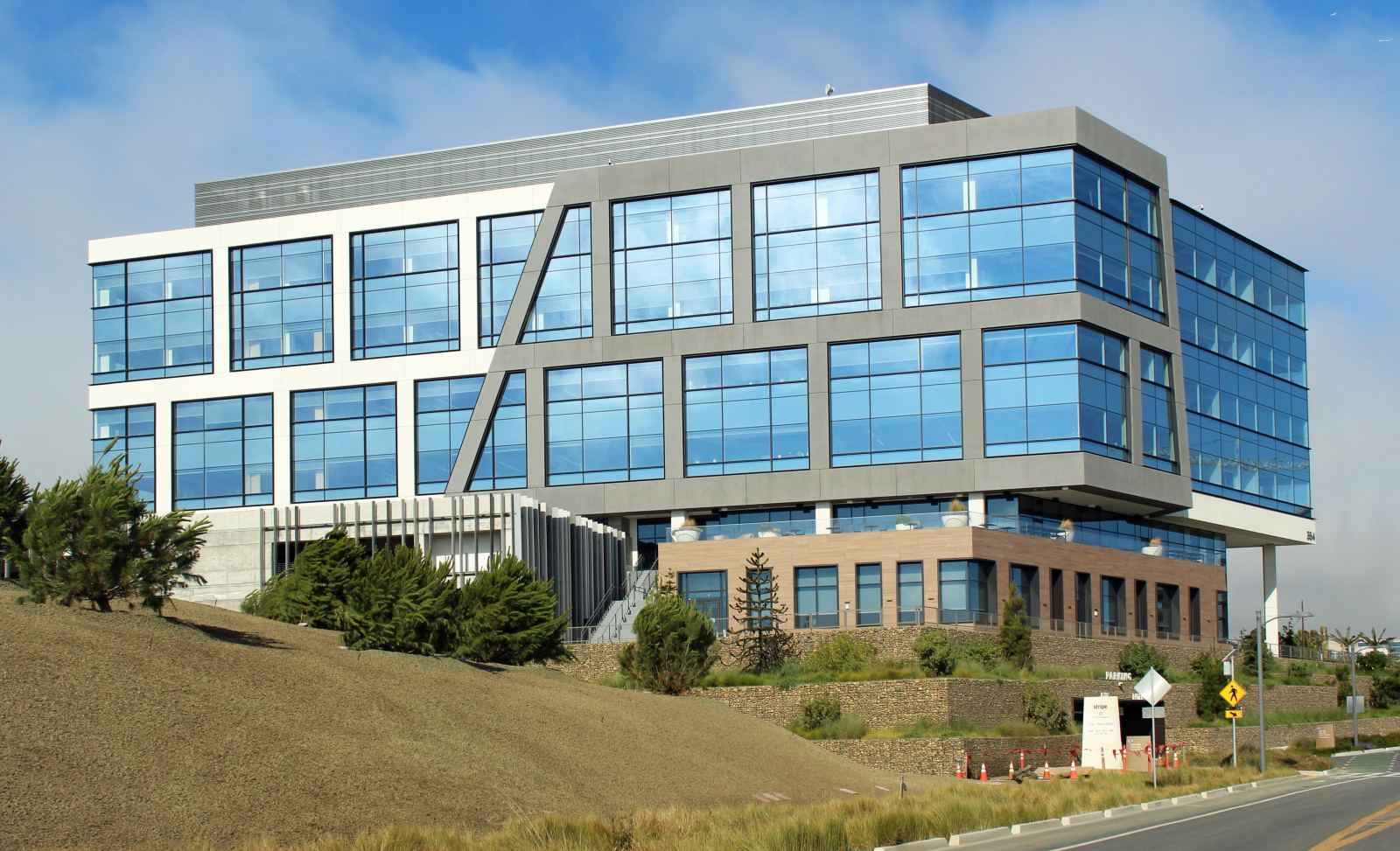Corporate headquarters of Stripe where legal compliance frameworks and developer APIs are architected