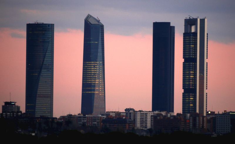 Madrid financial district Cuatro Torres Business Area architecture