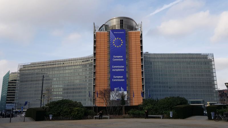 Berlaymont headquarters of the European Commission in Brussels