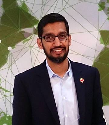 Google and Alphabet CEO Sundar Pichai overseeing frontier AI architecture roadmaps
