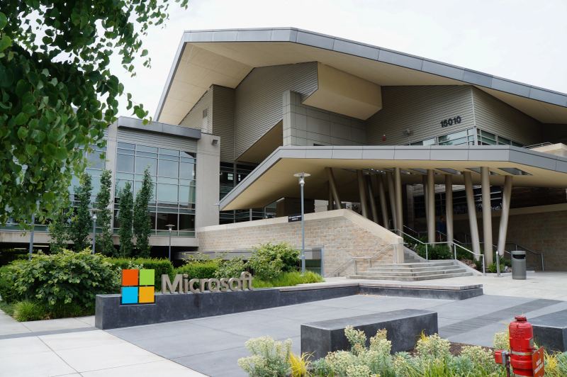 Building 92 at Microsoft Redmond campus where systems software and developer platform engineering teams adopt Rust language tools