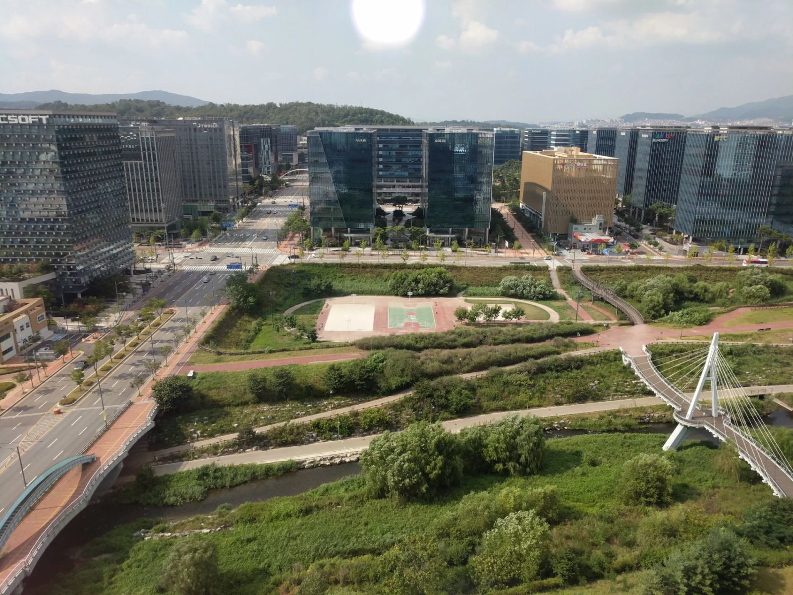 Panoramic view of Pangyo Techno Valley, South Korea's premier technology innovation and AI research district