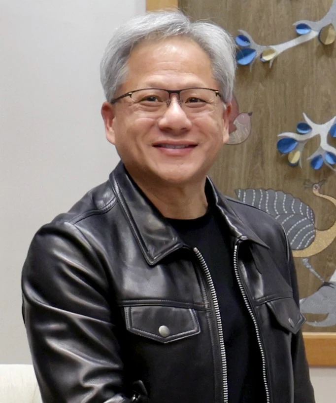 Jensen Huang president and CEO of NVIDIA delivering product architecture announcements.