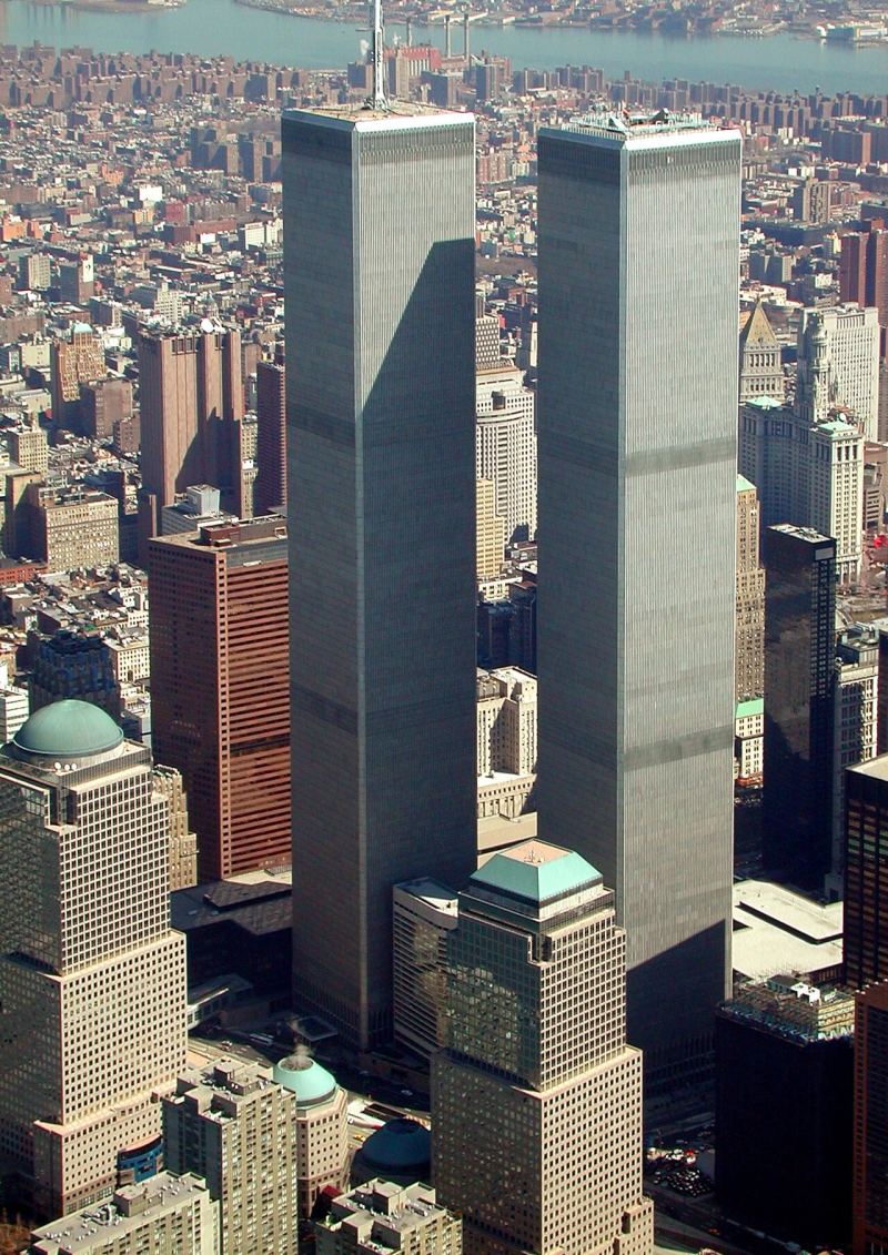 Aerial view of lower Manhattan financial district and World Trade Center complex representing institutional capital markets.