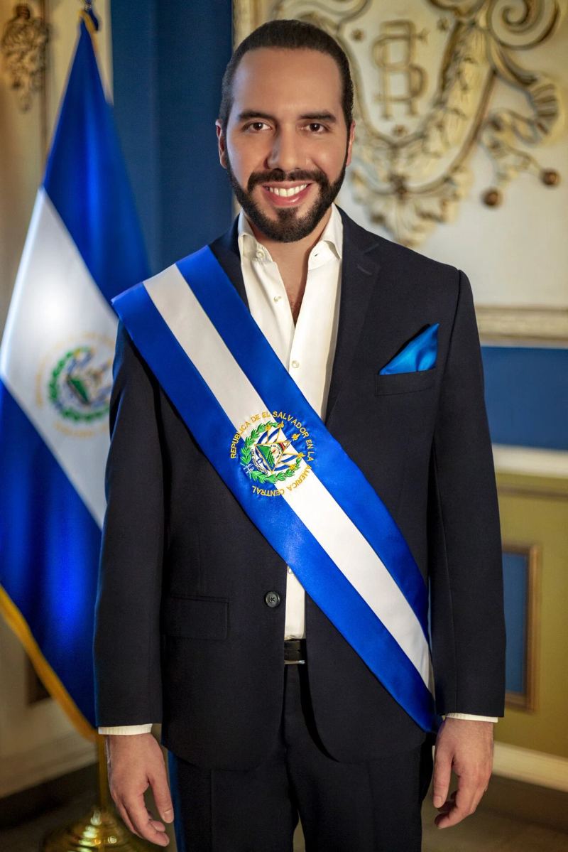 Nayib Bukele, President of El Salvador, spearheading the national digital asset and Chivo wallet initiative.