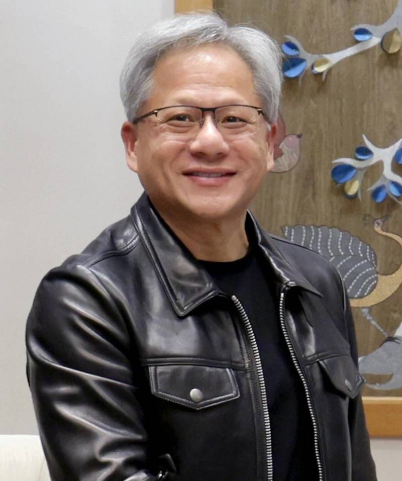 Jensen Huang, chief executive officer of NVIDIA, unveiling advanced accelerated computing architectures and client AI superchips.