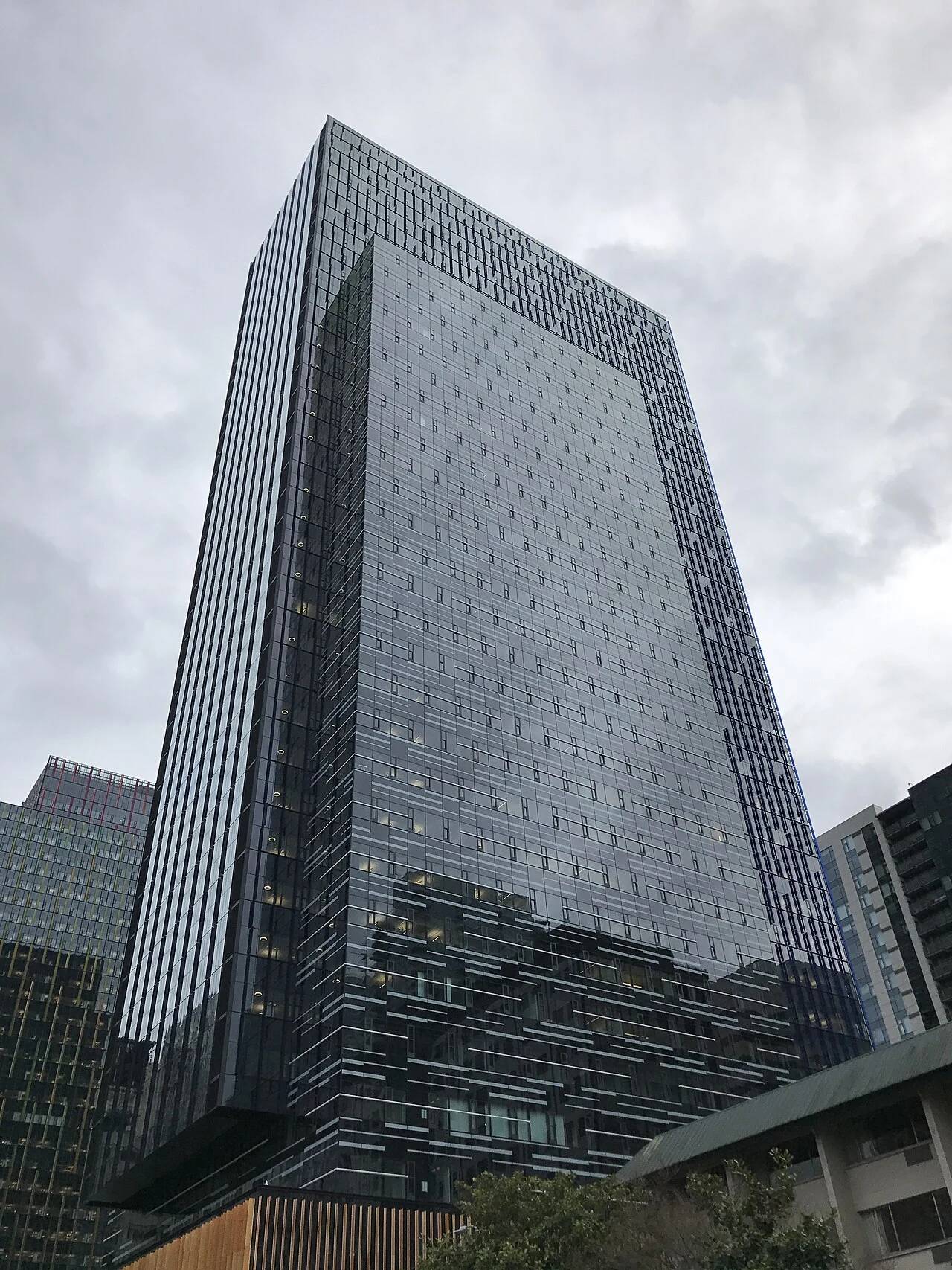 Amazon Day 1 Tower in Seattle, Washington, corporate headquarters of Amazon and Amazon Web Services software engineering teams.