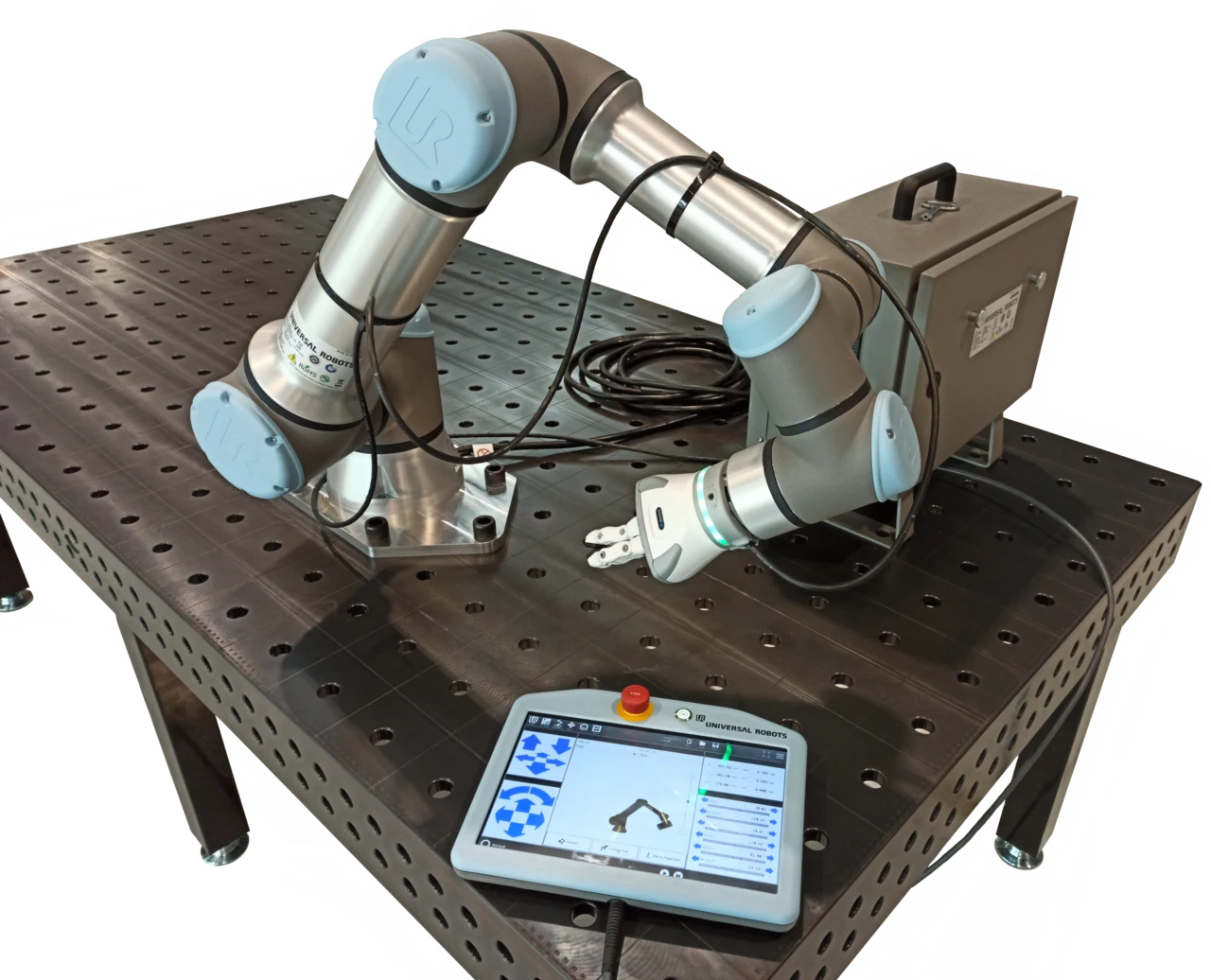 Robotic manipulator arm representing automated manufacturing systems deployed via the Industrial Intelligence Foundry.