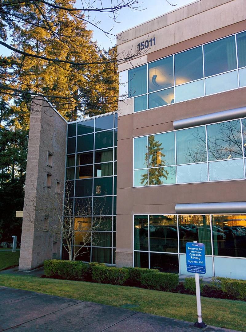 Microsoft Redmond corporate campus housing security response centers managing Patch Tuesday releases.