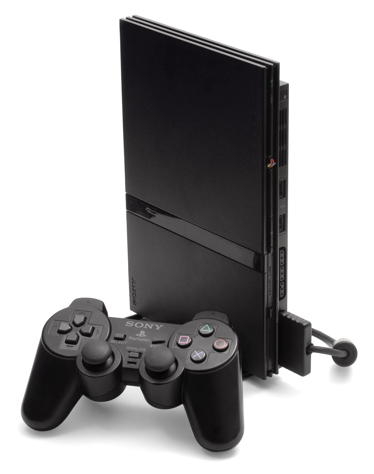 PlayStation video game console hardware reflecting consumer interactive entertainment systems and dedicated gaming architecture.