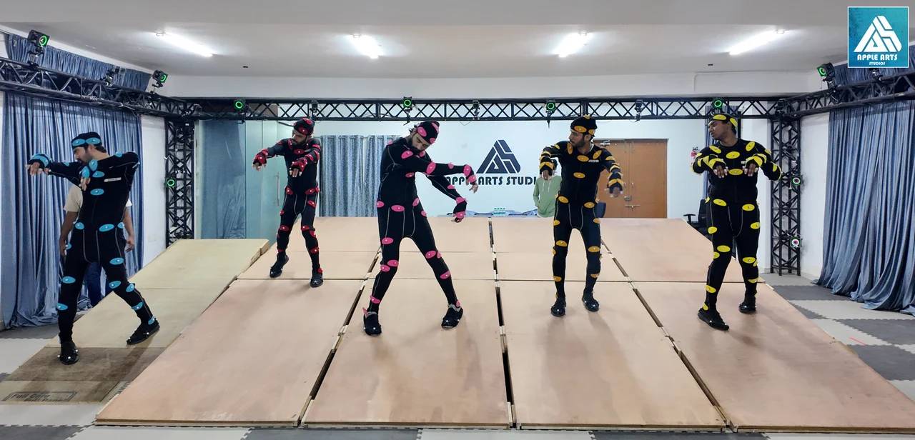Interactive performance capture soundstage and real-time animation capture setup used for high-fidelity virtual production in modern game engines.