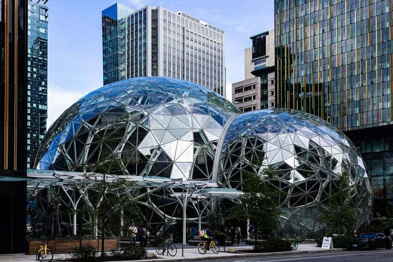Amazon-Unternehmenszentrale Spheres Campus, Seattle.