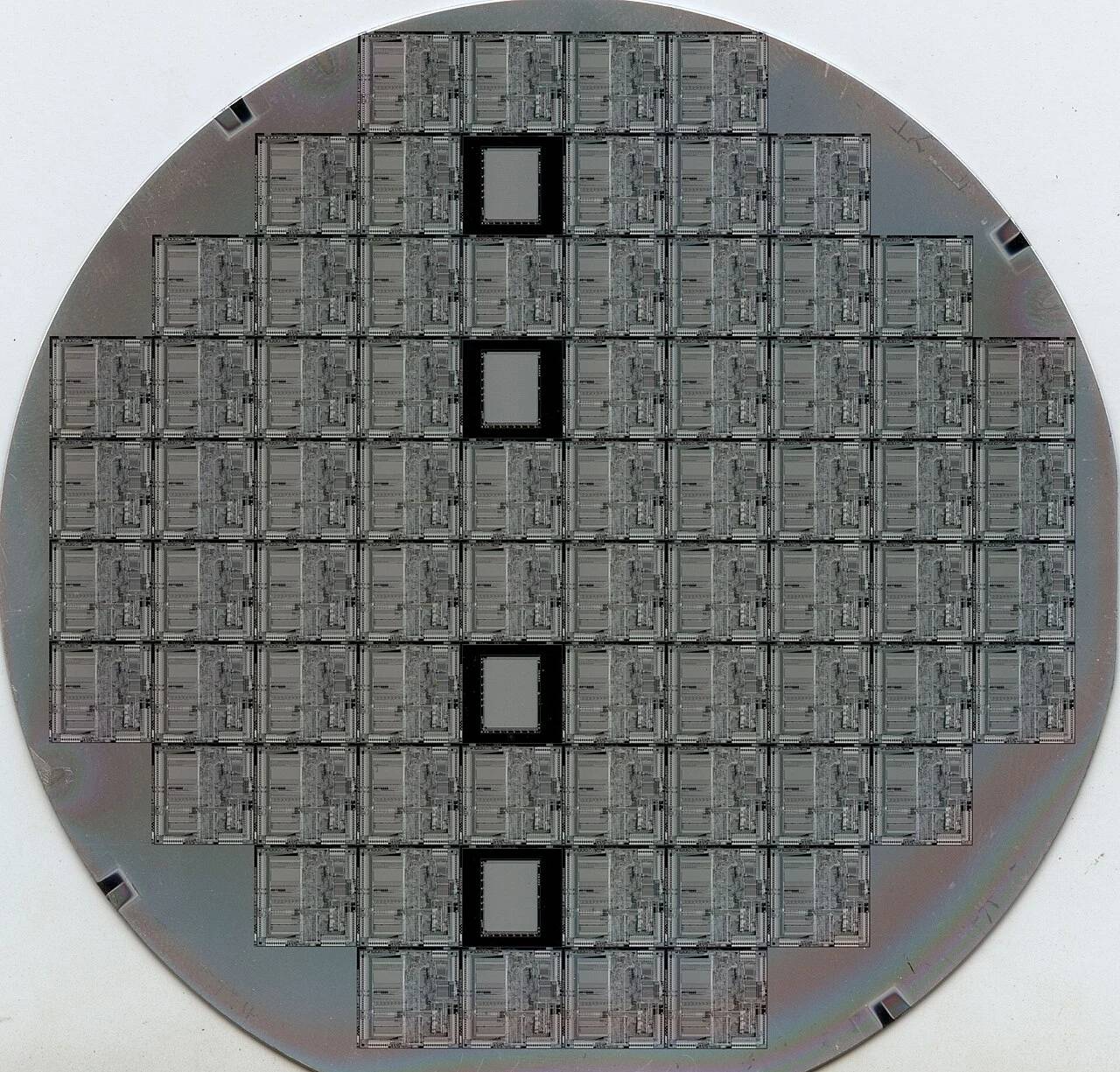 Hergestellter Halbleiter-Siliziumwafer, der integrierte Superchips für die neuronale Verarbeitung mit hoher Dichte enthält